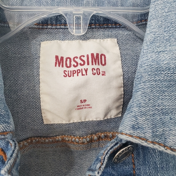 Mossimo Jean Denim Vest Sleeveless Jacket Size Small Medium Wash - Picture 4 of 8